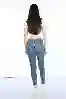 Resim Mavi Yüksek Bel Skinny Jeans