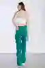 Resim Yeşil Yüksek Bel Palazzo Jeans