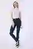 Resim Yüksek Bel Cepsiz Skinny Pantolon