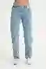 Resim Yüksek Bel  Paça Açik Mom Jeans