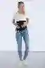 Resim Mavi Slim Fit Hamile Pantolon
