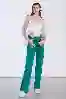 Resim Yeşil Yüksek Bel Palazzo Jeans