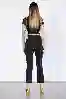 Resim Siyah Yüksek Bel Straight Jeans