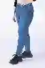 Resim Büyük Beden Mavi Yüksek Bel Skinny Jeans