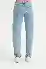 Resim Yüksek Bel  Paça Açik Mom Jeans