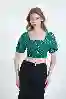 Resim KOLLARI LASTİK DETAYLI BLUZ