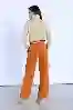 Resim Kargo Bel Lastikli Bol Paça Kadife Pantolon