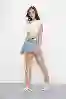 Resim Mini Kot Şort