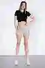 Resim Normal Bel kargo Cepli Mini Şort