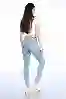 Resim Açık Mavi Yüksek Bel Skinny Jeans