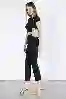 Resim Siyah Yüksek Bel Straight Jeans