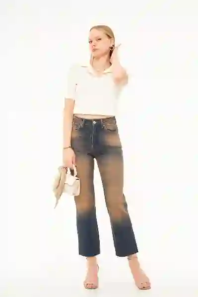 Resim Kadın Jean Pantolon