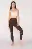 Resim Kahverengi Yüksek Bel Sporcu Taytı