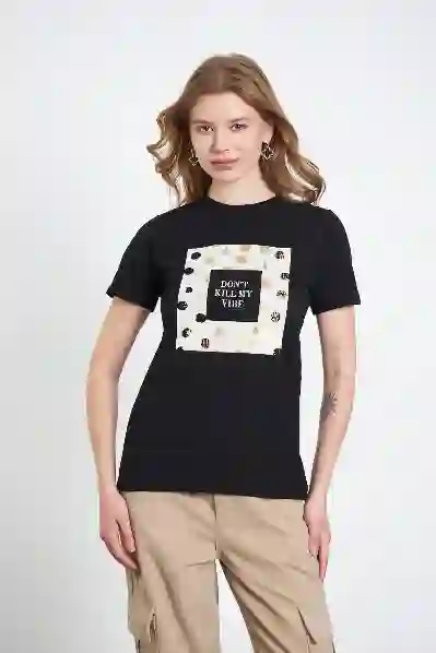 Resim ÖNÜ BASKILI T SHİRT