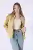Resim Kadife Yaka Denim Ceket
