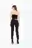 Resim Siyah Yüksek Bel Mom Jeans