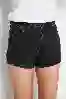 Resim Antrasit Mini Kot Şort