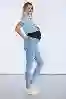 Resim Açık Mavi Slim Fit Hamile Pantolon