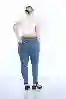 Resim Büyük Beden Yüksek Bel Skinny Jeans