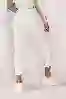 Resim Beyaz Yüksek Bel Lazerli Mom Jeans