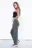 Resim Antrasit Yüksek Bel Mom Jeans