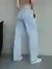 Resim Açik Mavi Yüksek Bel Palazzo Jeans