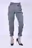 Resim PAÇA ÇITÇIT KEMERLİ BEL LASTİKLİ KOYU GRİ PANTOLON
