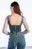 Resim Mavi Askılı Korse Detay Büstiyer