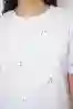 Resim Taş Detaylı T- Shirt