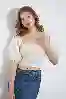 Resim KOLLARI LASTİK DETAYLI BLUZ