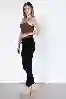 Resim Siyah Yüksek Bel Skinny Jeans