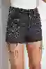 Resim Antrasit Taşli  Kot Şort