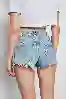 Resim Mini püsküllü denim şort