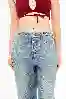 Resim Kadın Bol Kesim Denim Pantolon