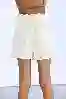 Resim Yüksek Bel Cep Detaylı Kemerli Şort