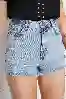 Resim Yüksek Bel  Mini Kot Şort