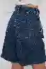 Resim Bol Paça Denim Şort