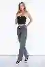Resim Antrasit Yüksek Bel Mom Jeans