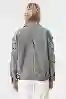 Resim Gri Kanvas Cepli Oversize Denim Ceket