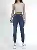 Resim Normal Bel Rahat Kesim Paça Püsküllü Kadın Jean Pantolon