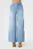 Resim Açık Mavi Yüksek Bel Wide Leg Jean
