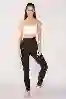 Resim Siyah Yüksek Bel Sporcu Taytı