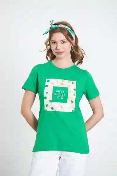 Resim ÖNÜ BASKILI T SHİRT