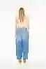 Resim Yan Cep Detaylı Denim Pantolon