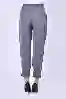 Resim PAÇA ÇITÇIT KEMERLİ BEL LASTİKLİ KOYU GRİ PANTOLON
