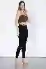 Resim Siyah Yüksek Bel Skinny Jeans
