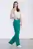 Resim Yeşil Yüksek Bel Palazzo Jeans