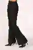 Resim Siyah Yüksek Bel Dikiş Detay Flare Jeans