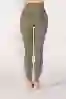 Resim Yeşil Yüksek Bel Sporcu Taytı