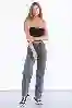 Resim Antrasit Yüksek Bel Mom Jeans